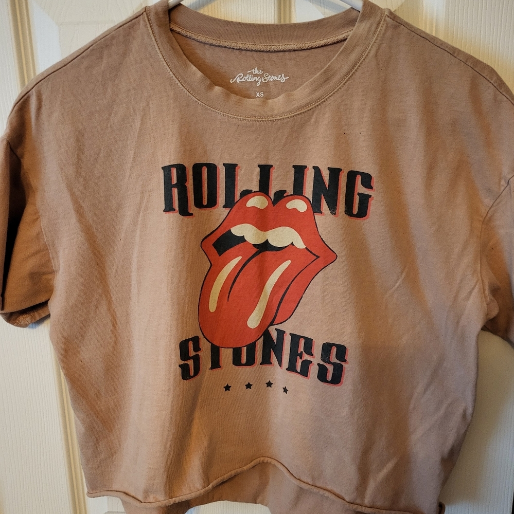 Rolling Stones crop t shirt